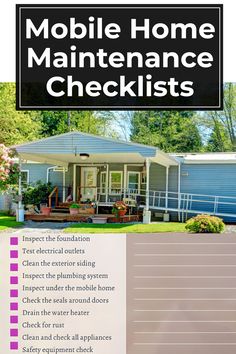 Mobile Home Maintenance Checklists How To Level A Mobile Home, Insulation Under Mobile Home, How To Fix Up A Manufactured Home, How To Keep Mobile Home Cool In Summer, Mobile Home Upgrades, Buying A Mobile Home, Doublewide Mobile Home With Garage, Moble Homes