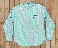 It took two years of development, but we are finally ready to release one of our favorite products for the season. The Harbor Cay Fishing Shirt is made fro... Green Long Sleeve Shirt For Outdoor, Green Shirt For Summer Outdoor Activities, Shirt Stays, It Takes Two, Best Fishing, How To Get Warm, Fishing Shirts, Performance Fabric, Big And Tall