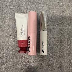 Ultra Lip High Shine Lipstick With Hyaluronic Acid In Ember (Fs) Cloud Paint Gel Cream Blush In Storm (Fs) Boy Brow Volumizing Eyebrow Gel Pomade In Clear (Fs) Glossier Cloud Paint Storm, Glossier Ultra Lip, Unrealistic Wishlist, Cloud Paint, Dream Birthday, Boy Brow, Shine Lipstick, Wishlist 2024, Glossy Makeup