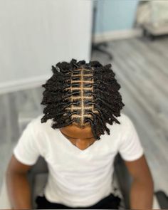 Starter Locs Hairstyles Men, Starter Locs Men Short Hair, Straight Locs, Starter Locs Styles, Ideas For Haircuts, Locs Men, Dread Journey