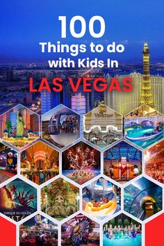 the las vegas travel guide with images of hotels, attractions and other things to do