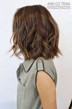 A BIG SUMMER CHANGE AT RAMIREZ|TRAN SALON. Cut/Style: Anh Co Tran. Appointment inquiries please call Ramirez|Tran Salon in Beverly Hills: 310.724.8167 Thick Wavy Hair, Shoulder Length Hair, Hair Today, Shoulder Length, Wavy Hair