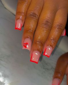 Brown Acrylic Nails, Brown Acrylic, Red Acrylic Nails, Diy Acrylic Nails, Colored Acrylic, Girly Acrylic Nails