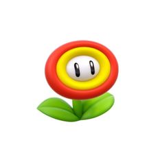 an image of a flower that is in the shape of a mario kart character