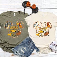 Disney Lion King Shirt, Disney Hakuna Matata, Animal Kingdom, Mickey Hakuna Matata T Shirt Disney Thanksgiving Shirts For Family, Hakuna Matata Disney Shirts, Thanksgiving Disney Shirts For Family, Lion King Disney Shirts, Disney Safari Outfit, Animal Kingdom Disney Shirts, Lion King Disney Outfit, Lion King Disneybound, Animal Kingdom Shirts Family