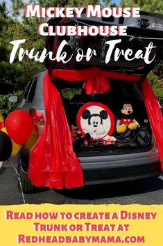 mickey mouse club house trunk or treat