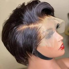 Pixie Cut Human Hair Wigs Wig 13*4*1 Lace Wig Straight Short, Natural Black Kort Bob, Short Pixie Wigs, Bob Lace Front Wigs, Human Wigs, Remy Human Hair Wigs, Pixie Cut Wig, Queen Hair, Short Pixie Cut, Short Bob Wigs