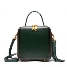 Green Vintage Leather Handbags Multilayer Satchel Bag for Office Lady for $98.99 | Baginning Green Square Shoulder Bag With Top Carry Handle, Green Square Shoulder Bag With Top Handle, Green Square Flap Bag For Travel, Square Green Flap Bag For Travel, Travel Square Shoulder Bag With Detachable Handle, Green Box Bag With Detachable Handle For Travel, Green Rectangular Flap Bag For Travel, Green Square Flap Bag With Detachable Strap, Green Rectangular Flap Bag With Top Carry Handle