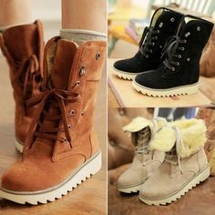 Eoooh❣❣ on Storenvy Girl Boots, Lady Girl, Warm Boots, Snow Boots Women, Prom Shoes, Comfort Shoes, Girls Boots, Winter Fashion Outfits, High Heel Boots