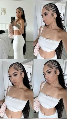 Braided Hairstyles For Black Women Cornrows, Vacation Hairstyles, Cute Braided Hairstyles, Quick Braided Hairstyles, Protective Hairstyles Braids