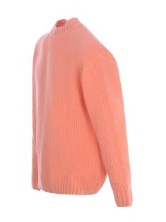 Ribbed Bonsai sweater in Light Orange cotton blend. Ribbed crewneck. Long sleeves. Ribbed cuffs and bottom. Regular fit. 90% Cotton, 10% Polyamide Made in ItalyComposition: Misto Cotone Spring Crew Sweater With Ribbed Neckline, Spring Crew Neck Sweater With Ribbed Cuffs, Crew Neck Sweater With Ribbed Cuffs For Spring, Burberry Shop, Versace Shop, Officine Creative, Minimalist Wardrobe, Scarf Tying, Gorgeous Bags