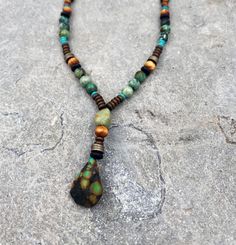 Men Beaded Necklace for Men, Gemstone Necklaces for Men, Turquoise Pendant Necklace, Y Blue Beaded Necklace, Gift for Him - Etsy Men Beaded Necklace, Beaded Necklace For Men, Necklaces For Men, Blue Beaded Necklace, Turquoise Pendant Necklace, African Turquoise, Gemstone Necklaces, Teardrop Pendant, Necklace For Men