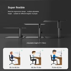 there are three different types of standing desks