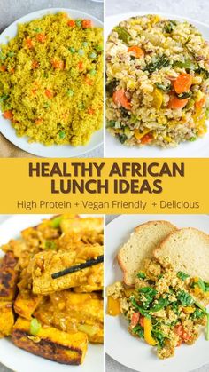 healthy african lunch ideas high protein, vegan friendly, delicious and delicious to eat