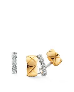 Get free shipping on CHANEL COCO CRUSH EARRINGS at Neiman Marcus. Shop the latest luxury fashions from top designers. Chanel Coco Crush, Coco Crush, Shopping Chanel, Chanel Fashion, Diamond Carat, White Diamonds, Round Cut Diamond, Top Designers, Diamond White