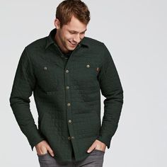 Stylish Mens Outfits, Forest Green, Casual Button Down Shirt, Men Casual, Forest, Mens Outfits, Mens Tops, Green