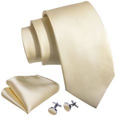 Brand: Barry Wang Material: 100% Silk What You Get: Same design Tie, Pocket Square & Cufflinks? Size: Necktie in 59" Length & 3.35" width at the tip, pocket square in 9"x 9"size Quality: Barry Wang Focus on Ties for Many Years, Good Quality Interlining Makes Our Ties Weighted and Elastic, Which are Easily Designed for A Perfect Knot.For More Quality Stylish Ties with Unbeatable Price, Please Click Our shop to Check More.With So Much Choice and Impeccable Quality, There's No Excuse Not to Have A Cufflink Set, Ivory Wedding, Wedding Attire, Pocket Square, Necktie, Neck Tie, Cufflinks, Knot, Elastic