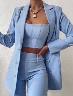 Chique Outfits, Woman Suit Fashion, Looks Chic, Fancy Outfits, Suit Fashion, Mode Inspiration, Teen Fashion Outfits, Looks Vintage, Elegant Outfit