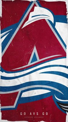 the logo for the vancouver oilers is shown on a red and blue background with white stripes