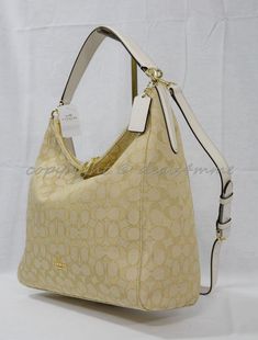 NWT Coach F58327 Celeste Convertible Hobo/Shoulder/Crossbody Bag in Khaki/Chalk #Coach #SatchelShoulderBag Trendy Handbags, Woman Bags Handbags, Popular Style, Leather Trim, Leather Trims, Chalk, Convertible, Bags Handbags, Satchel