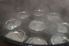 the boiling pot is filled with water and ice