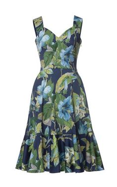 Floral Dress Outfit, Outfit Denim, Beautiful Casual Dresses, Lena Hoschek, Design Moda, Classy Dress Outfits, African Design Dresses, Formal Style, Knee Length Dresses