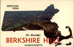 an advertisement for the berkshire hills, massachusetts