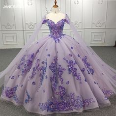 You either know fashion or you don't.  #dress #wedding #weddingdress #luxurydress #fashion Purple Ball Gown, Quinceanera Themes Dresses, White Quinceanera Dresses, Purple Quinceanera Dresses, Black Quinceanera Dresses, Dress Quinceanera, Quinceanera Dresses Pink, Quinceanera Dresses Blue