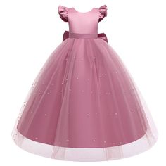 Toddler Kids Girls' Solid Color Satin Mesh Sleeveless Backless Bow Princess Dress Trendy Girl Clothes Wholesale – PrettyKid Wedding Dress Photoshoot, Vest Design, Tulle Dresses, Vestidos Color Rosa, Marriage Party, Kids Party Dresses, Tulle Flower Girl, Dress Sleeve Length, Tulle Flowers