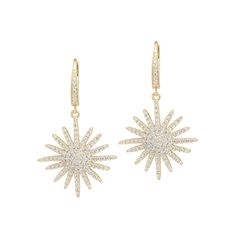 No matter the occasion, make a statement everywhere you go with the Starburst Drop Earrings. A Jaimie Nicole best-seller, this pretty pair will take your look to the next level. Featuring a beautiful star inspired design that is covered in shimmering cubic zirconia, the Starburst Drop Earring is the perfect finishing touch. An obvious choice for evening attire, these stunners can be dressed up or down for a variety of occasions. We love them paired with your favorite up-do! Available in your cho Starburst Earrings, Wedding Guest Hairstyles, Light As A Feather, Ear Candy, Silver Drop Earrings, Jewelry Companies, Gold Drop Earrings, Lotus Flower Tattoo, Gold Vermeil