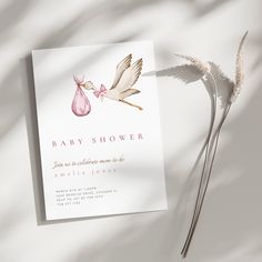 Thanks for visiting my shop! Baby Shower Girl Invitation Template, Editable Canva Template for Baby Shower, Minimalist Simple Invitation, Baby Shower Invite, It's A Girl.  PLACE YOUR ORDER ON ETSY You will receive a PDF straight after purchase. Click on the download button to access your CANVA template. EDIT YOUR CANVA TEMPLATE Click on the editable text and personalize the template with your details. Invitation size is 5x7, Canva is free. DOWNLOAD & PRINT OR SEND DIGITALLY Download as a JPG, PN Baby Shower Invitations Girl, Baby Shower Minimalist, Simple Baby Shower Invitations, Baby Party Invitations, Girl Baby Shower Invitations, Baby Girl Shower Invitations, Shower Minimalist, Service Template