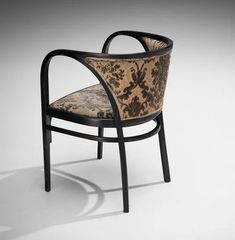 a chair that has been designed to look like it is made out of wood and fabric