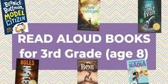 books for 3rd grade age 8 are shown with the words read aloud books on them