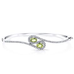 Peora.com - Peridot Infinity Bangle Bracelet Sterling Silver Oval Shape 1 Carats SB4396, $89.99 (https://www.peora.com/peridot-infinity-bangle-bracelet-sterling-silver-oval-shape-1-carats-sb4396-2) Amethyst Bangle, Jewelry Questions, Peridot Bracelet, Classic Bracelets, Expensive Jewelry, Peridot Gemstone, Swiss Blue Topaz, Hinged Bangle, Gemstone Bracelets