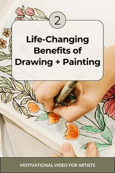 How an art practice can improve your life Why Art Is Important, Which Drawing, Outline Sketches, Art Fundamentals, Inspirational Video, Watercolor Sketching, Painting Skills, Sketches Tutorial, Your Drawing