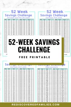 This year, try our 52-week Savings Challenge! This challenge is perfect for anyone interested in frugal living. Find out how easy it is to create an emergency fund, save on a low-income budget, or plan a debt-free vacation. Head over to rediscoveredfamilies.com to download your free printable savings trackers. Take control of your finances with these simple templates. Don't forget to save this pin now so you can find it later when you need a quick savings boost! Low Income Budgeting, Income Budget, Money Saving Challenge Printable, Saving Challenge Printable, 52 Week Money Saving Challenge, 52 Week Savings Challenge, Make Your Own Coffee, Printable Tracker, 52 Week Savings