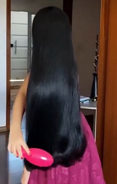 Shiny Black Hair, Long Natural Curly Hair