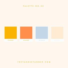 an orange, yellow and blue color scheme with the words palee no 30 on it