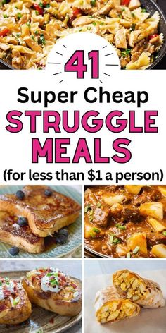 Cheap Dinner Ideas For Family, Cheap Meals On A Budget, Quick Cheap Meals