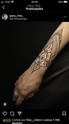 a person with a tattoo on their arm