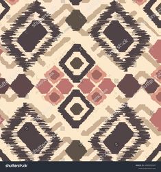 an abstract geometric pattern in brown, beige and pink colors stock photo - 95978