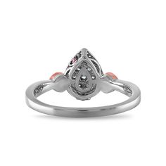 LoveSong 1/10 CTW Diamond Promise Ring in Sterling SilverA promise ring is a sign of commitment between two people. Often it is the first token of a serious relationship that is just developing. When you give someone a promise ring it means that you are making your first promise to that person.LoveSong® Promise exclusively from Daniel's Jewelers is diamond jewelry for your promise of love & commitment to each other. Every LoveSong® diamond item features a pink sapphire embedded in the piece with White Gold Ruby Ring With Center Stone For Promise, Promise Ring In White Gold, Solitaire Ruby Ring For Promise, Solitaire Ruby Promise Ring, White Gold Ruby Promise Ring With Round Band, Promise Ruby Birthstone Ring, Promise Solitaire Ruby Ring In White Gold, White Gold Ruby Promise Ring With Halo Design, White Gold Ruby Halo Promise Ring