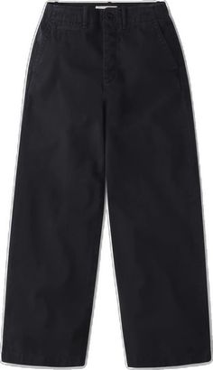 High-waisted Cotton Cargo Work Pants, Cotton Wide Leg Pants With Belt Loops, Cotton Wide-leg Work Pants With Welt Pockets, High-waisted Cotton Wide Leg Pants For Streetwear, Cotton Wide-leg Cargo Pants With Welt Pockets, Cotton Cargo Style Chinos For Work, Cotton Wide-leg Chinos With Belt Loops, Fall High-waisted Cotton Work Pants, Fall Cotton High-waisted Work Pants