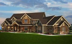 this is an artist's rendering of these luxury home plans