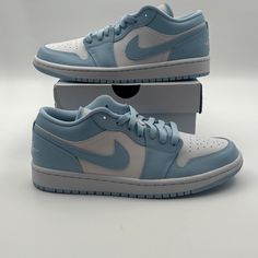 ad eBay - Find many great new & used options and get the best deals for Women’s Jordan 1 Low White Ice Blue [DC0774 141] Size 9 at the best online prices at eBay! Free shipping for many products! Jordan 1 Low Ice Blue, Jordan Bred 11, Jordan Bred, Jordan 1 Low White, Jordan 1 Mid White, Retro Gym, High Top Basketball Shoes, Jordan 11 Retro Low, Jordan 8