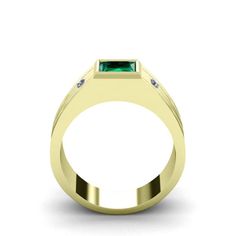 Metal: Yellow Gold Purity:10kGemstone:EmeraldCarat Total Weight:1.80Cut:Square FacetedDimensions:0.6 x 0.6 cmSetting Type: BezelAccent Stones:DiamondsCarat Total Weight:0.04Setting Type: Pave Cut:GoodColor: HClarity: VS1Ring width: 6.00 mm wide across the undersideProduct weight: 9.50 gr (0.33 oz) Green Diamond Signet Ring For Anniversary, Anniversary Green Diamond Signet Ring, Anniversary Green Signet Ring With Bezel Setting, Formal Emerald Birthstone Ring In Rectangular Shape, Emerald Cut Signet Ring For Anniversary With May Birthstone, Emerald Cut Signet Ring With May Birthstone For Anniversary, Formal Rectangular Emerald Birthstone Ring, Princess Cut Emerald Ring For Formal Events, Stone Rings For Men