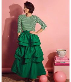 Buru Knit Long Sleeve Crew Stripe Tee Shirt | Dillard's Trendy Green Tiered Skirt, Green Ruffled Tiered Skirt Bottoms, Green Ruffled Tiered Skirt, Green Voluminous Tiered Maxi Skirt, Green Non-stretch Tiered Skirt, Stripe Tee, Knit Long Sleeve, Dillard's, Striped Tee