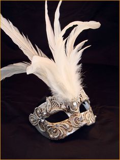 Colombina Piume Mac Punch And Judy, White Face, Masquerade Ball, Mask, Crown Jewelry, My Style