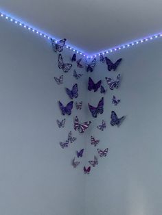 #aestheticstyle Butterfly Decorations On Wall, Room Butterfly Decor, Butterflies On Wall, Butterfly Room Decor Aesthetic, Room Decor Butterfly, Butterfly Room Decor, Stylish Room Decor