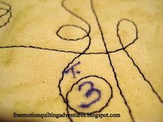 a close up view of a piece of cloth with writing on it